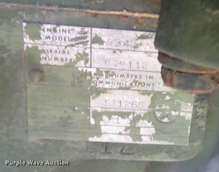 image for item DR0112 1974 U.S. Department Of Defense MEP009A  generator