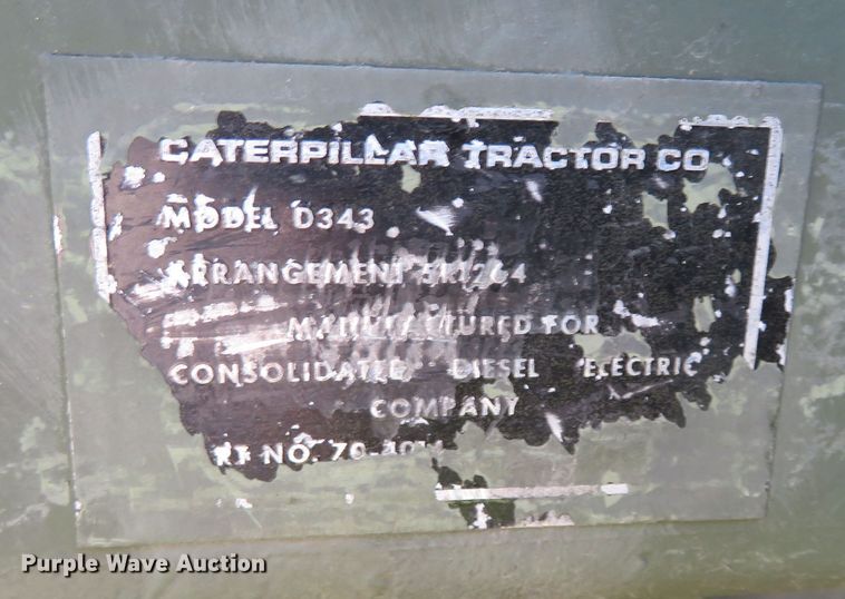 image for item DR0112 1974 U.S. Department Of Defense MEP009A  generator