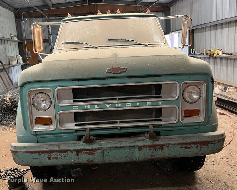 image for item DR1545 1967 Chevrolet 50  dump flatbed truck