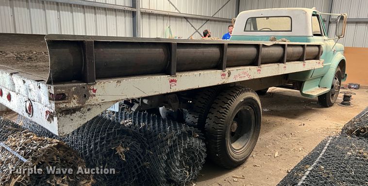 image for item DR1545 1967 Chevrolet 50  dump flatbed truck