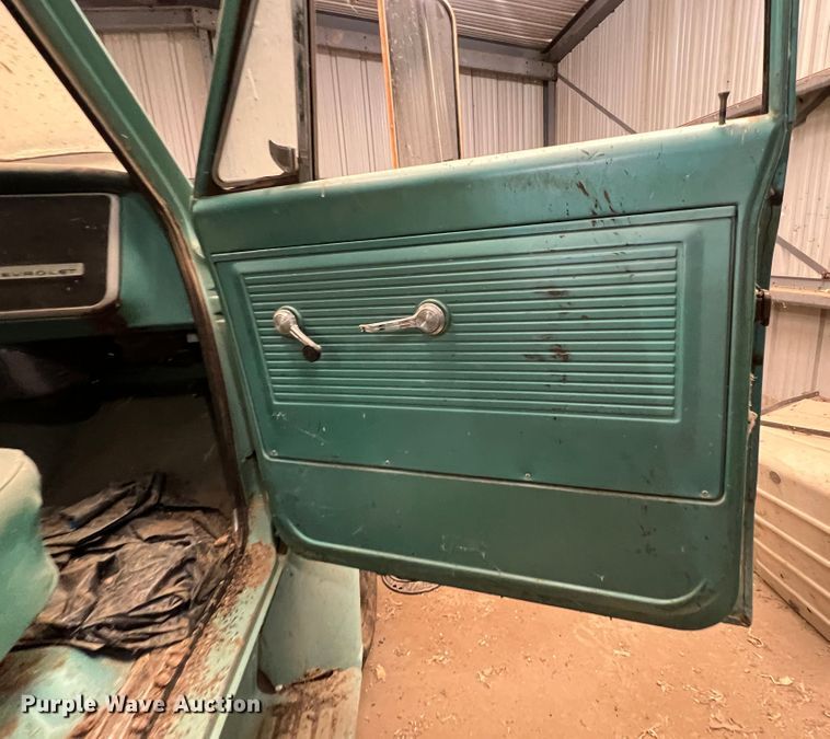 image for item DR1545 1967 Chevrolet 50  dump flatbed truck