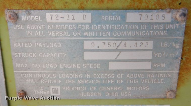 image for item KF9520 Terex 72-31B  wheel loader