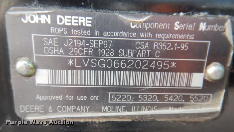 image for item KP9290 John Deere 5320  tractor