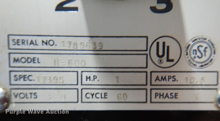 image for item KW9524 Hobart H-600  mixer