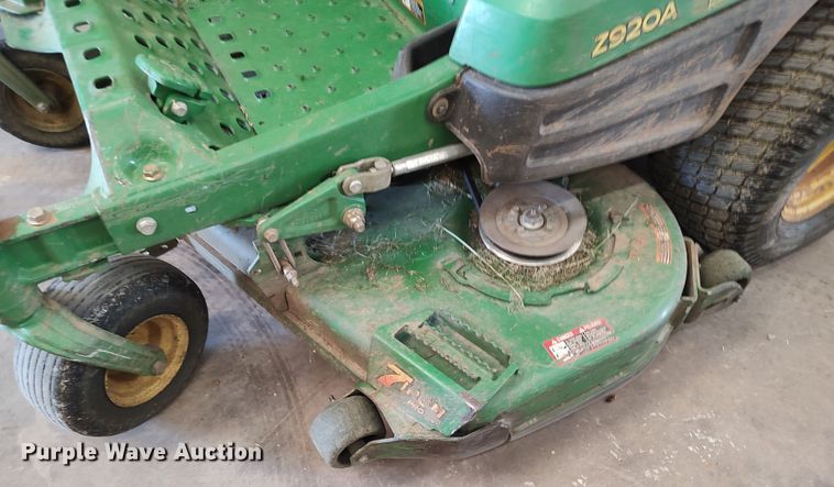 image for item LK9205 John Deere Z920A  ZTR lawn mower