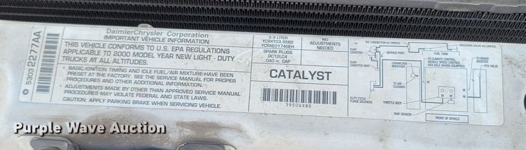 image for item LM9752 2000 Dodge Ram 1500  pickup truck