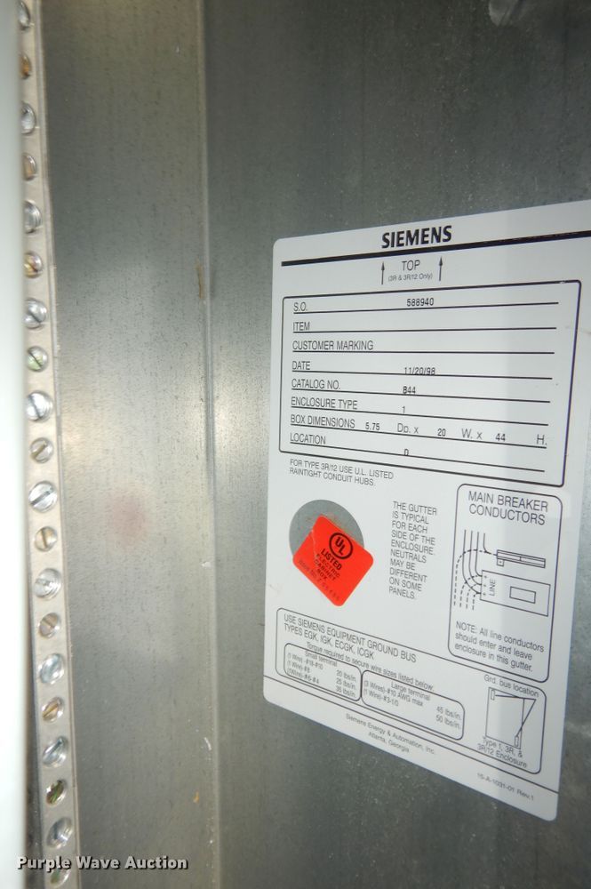 image for item LR9961 (2) Siemens disconnect boxes