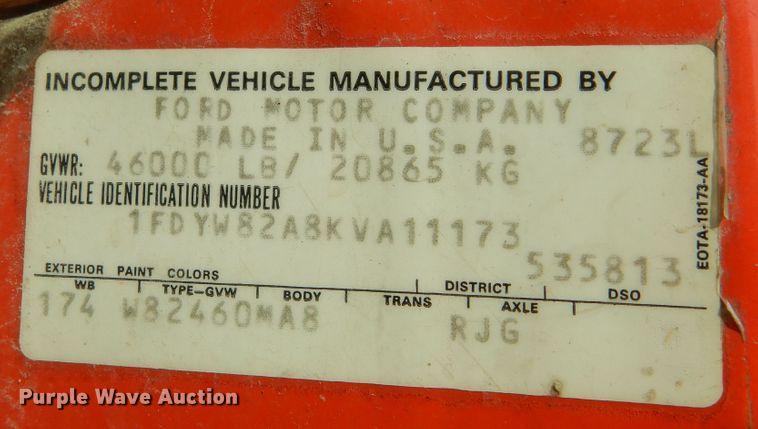 image for item LS9003 1989 Ford LNT8000  dump truck