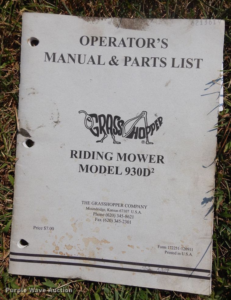 image for item LS9008 Grasshopper 930D  ZTR lawn mower