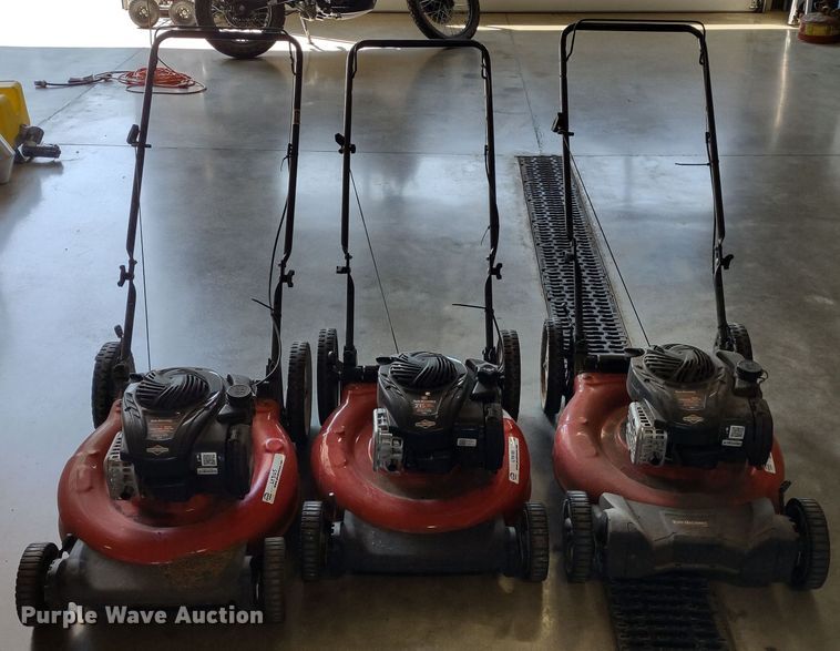 image for item LY9105 (3) Yard Machines 550EX push mowers