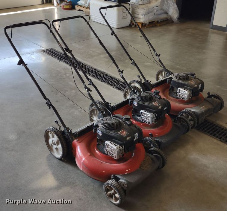 image for item LY9105 (3) Yard Machines 550EX push mowers