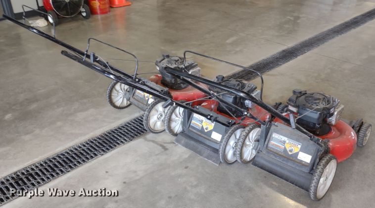 image for item LY9105 (3) Yard Machines 550EX push mowers