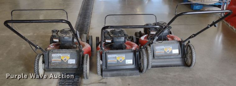 image for item LY9105 (3) Yard Machines 550EX push mowers