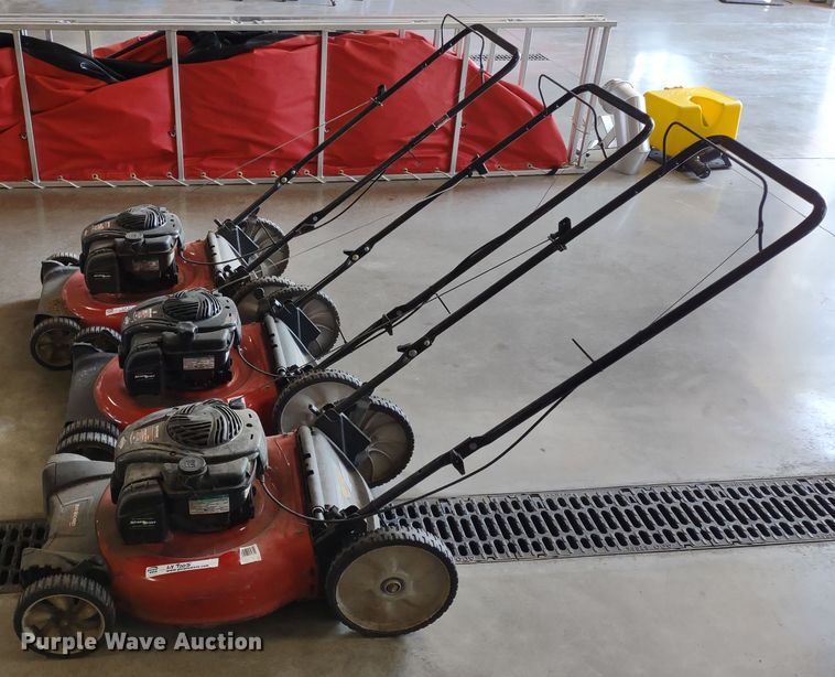 image for item LY9105 (3) Yard Machines 550EX push mowers