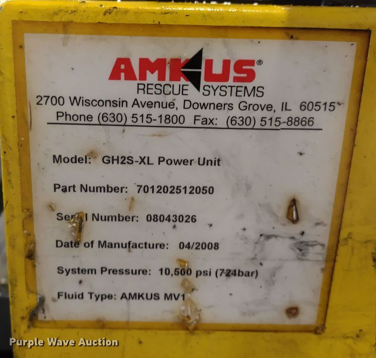 image for item LY9110 Amkus Rescue Systems  extraction equipment
