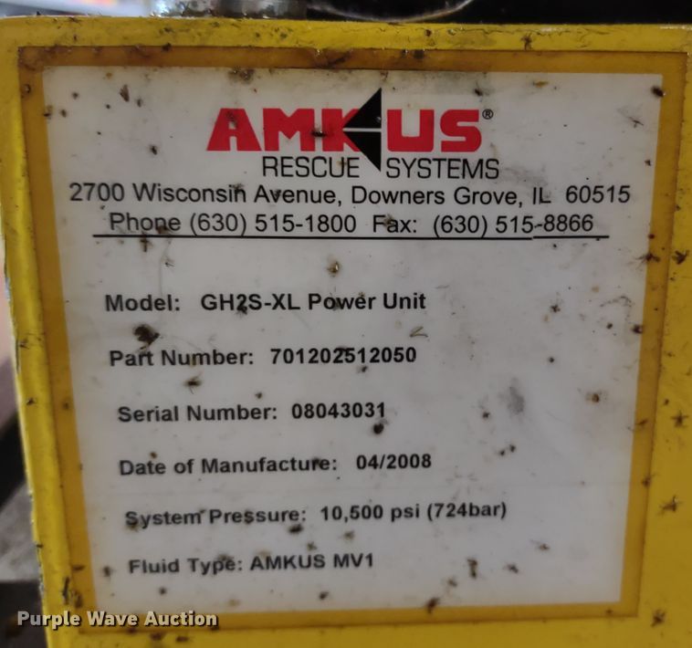 image for item LY9112 Amkus Rescue Systems  extraction equipment