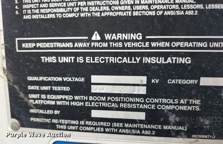 image for item MK9227 2011 Ford F750 Super Duty XL  forestry bucket truck