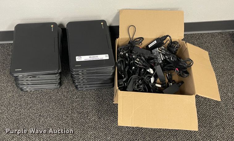 image for item MU9043 (20) Lenovo Chromebook laptops