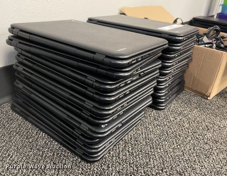 image for item MU9043 (20) Lenovo Chromebook laptops