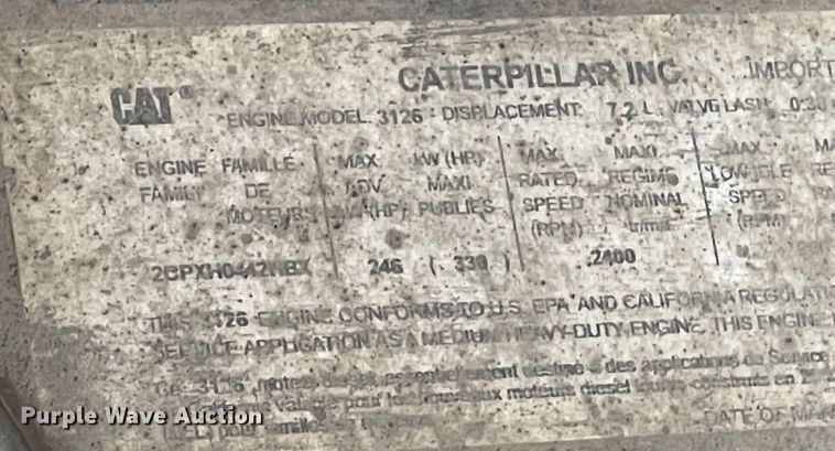 image for item MU9261 2003 Sterling L7500  sewer jetter truck