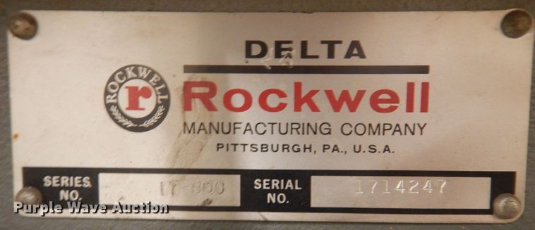 image for item MU9746 Delta Rockwell  drill press