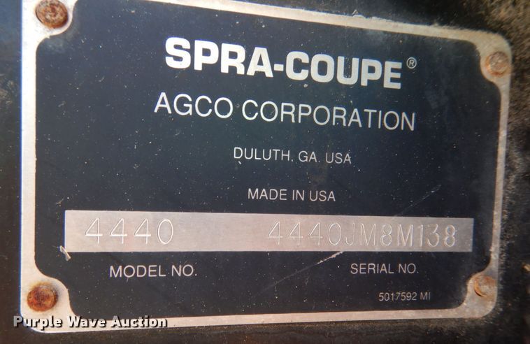 image for item DL1772 AGCO Spray Coupe 4440  sprayer