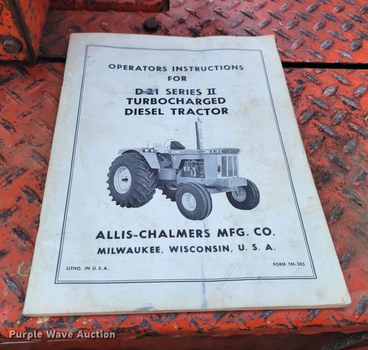 image for item DM8039 Allis Chalmers D21  tractor