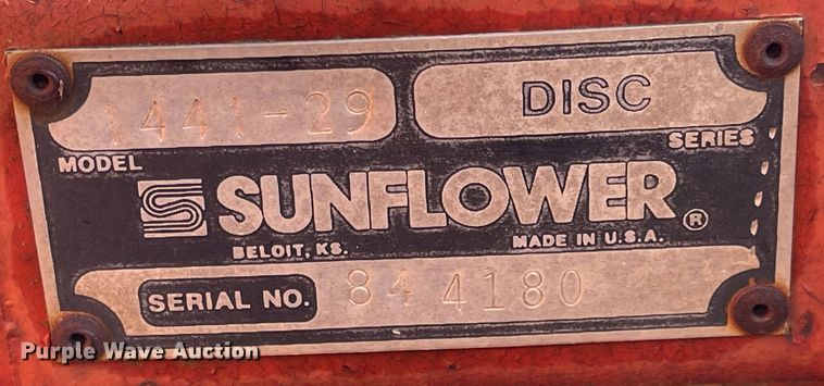 image for item JF9033 Sunflower 1441-29  off-set disk