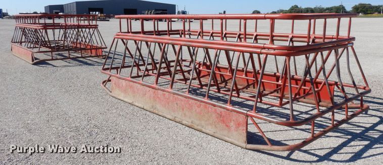 image for item LY9094 (2) Hoffman Brothers Welding hay bale feeders