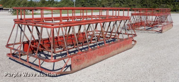 image for item LY9094 (2) Hoffman Brothers Welding hay bale feeders