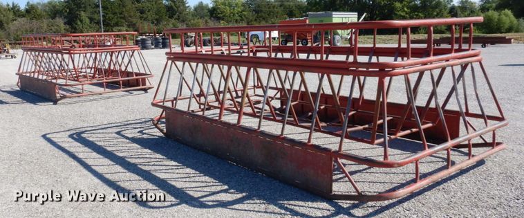 image for item LY9094 (2) Hoffman Brothers Welding hay bale feeders