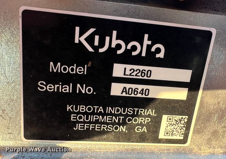 image for item MQ9791 Kubota L6060  MFWD tractor