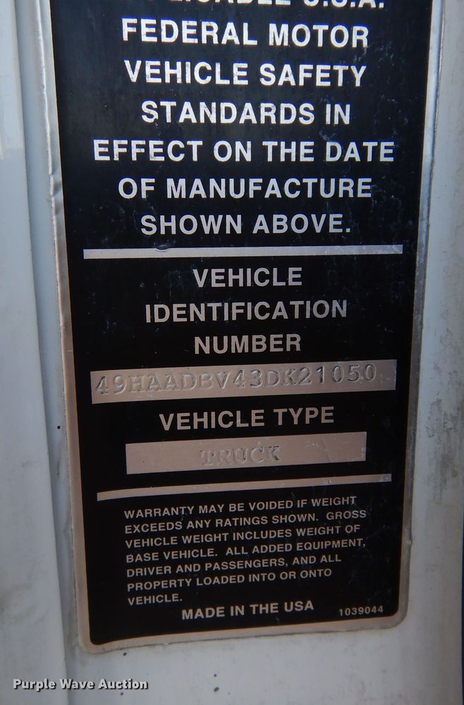 image for item DM3140 2003 Sterling SC8000  street sweeper truck