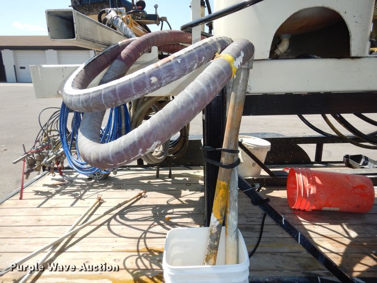 image for item LR9882 EZ-Liner AL-120  paint striper with Jim's utility trailer