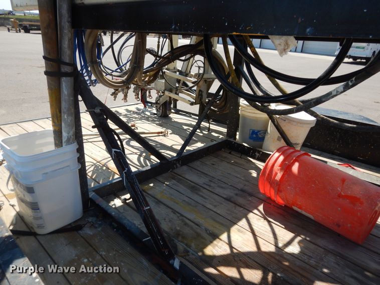 image for item LR9882 EZ-Liner AL-120  paint striper with Jim's utility trailer