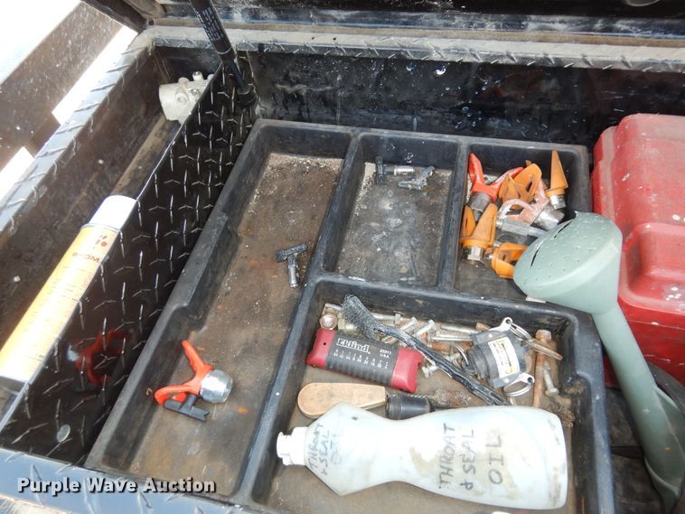 image for item LR9882 EZ-Liner AL-120  paint striper with Jim's utility trailer