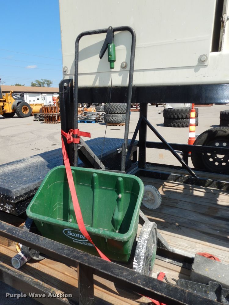 image for item LR9882 EZ-Liner AL-120  paint striper with Jim's utility trailer