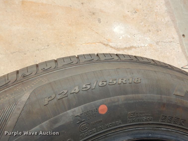 image for item LR9900 (5) Nexen 245/65R18 tires