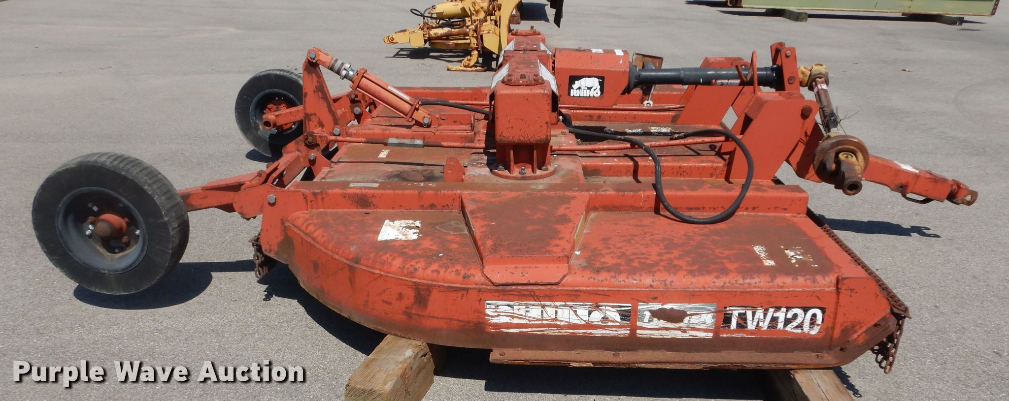 Rhino TW120 rotary mower in Topeka, KS Item DM3088 sold Purple Wave