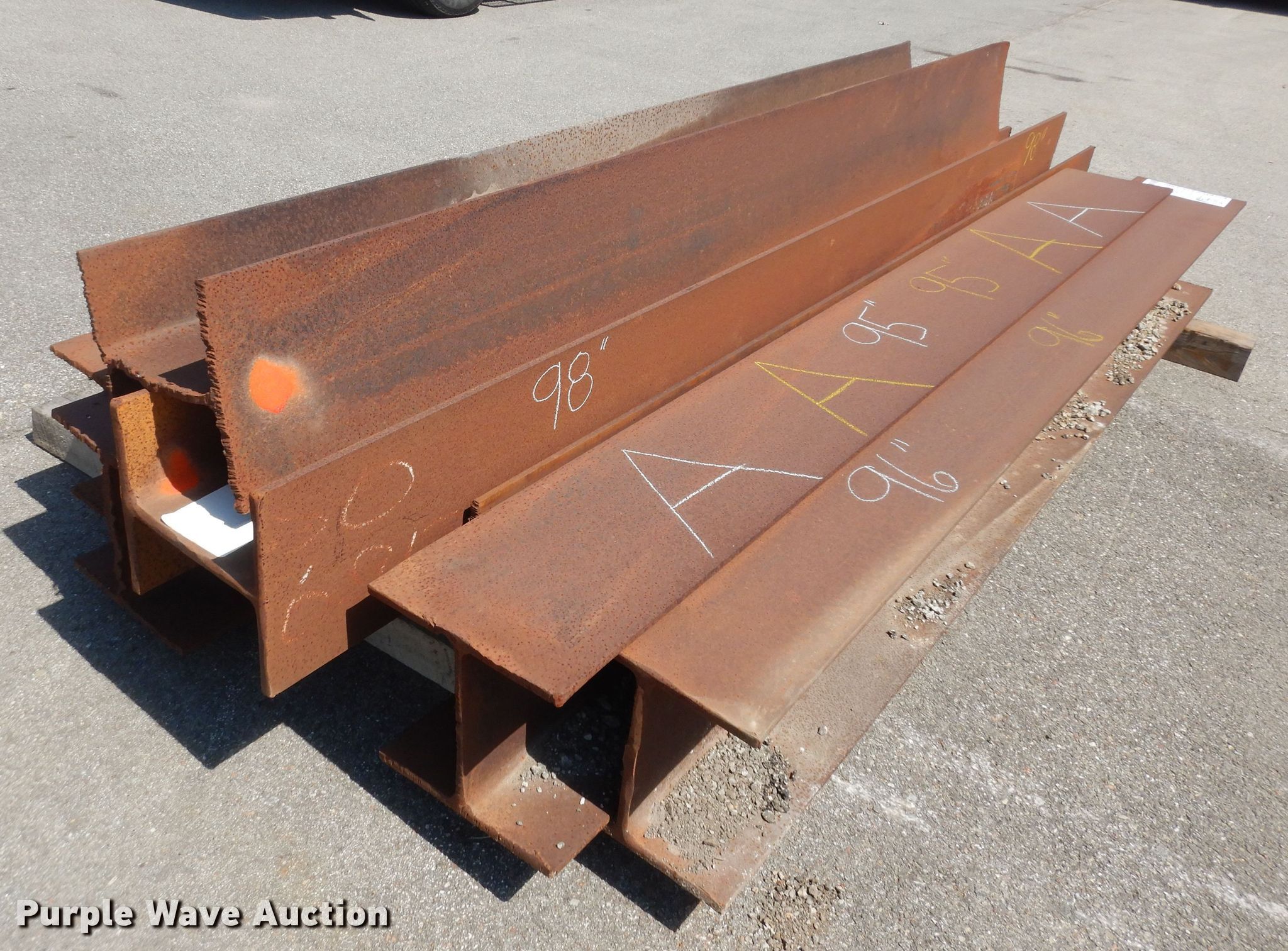 (7) I-beams in Topeka, KS | Item DM3114 sold | Purple Wave