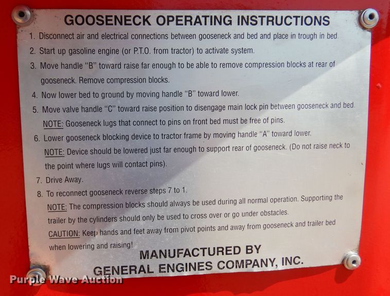 image for item DB7787 2005 Eager Beaver  lowboy equipment trailer