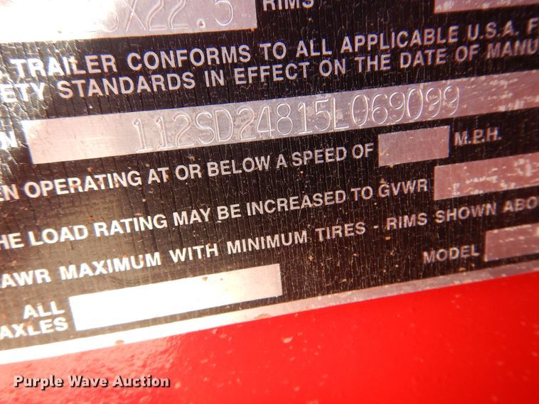 image for item DB7787 2005 Eager Beaver  lowboy equipment trailer