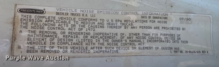 image for item DN5192 2011 Freightliner Cascadia 125  semi truck