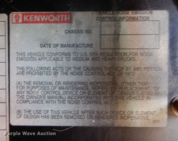 image for item DO1590 1999 Kenworth T800  dump truck