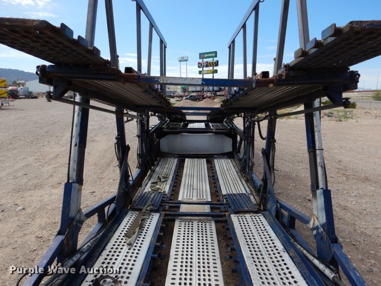 image for item DR1938 2001 Peterbilt 379  car carrier truck with car carrier trailer