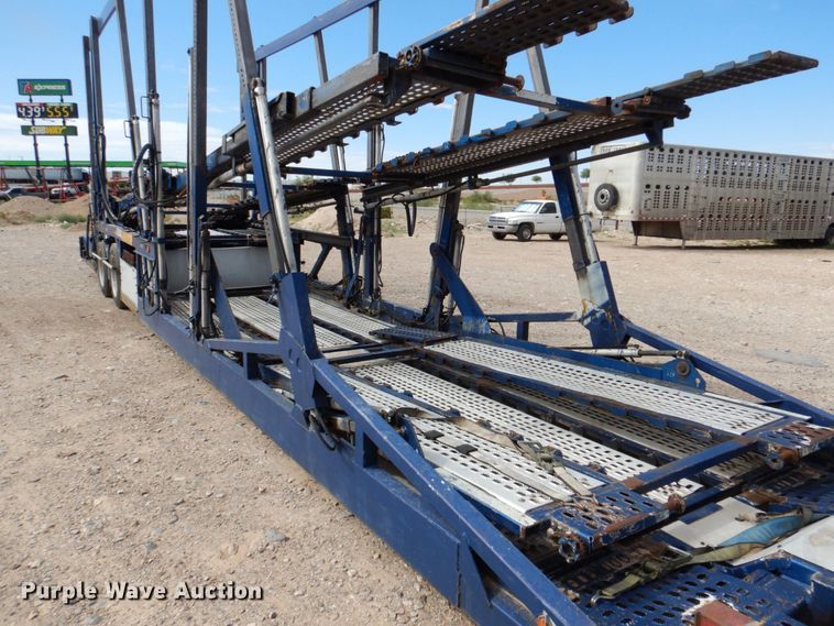 image for item DR1938 2001 Peterbilt 379  car carrier truck with car carrier trailer