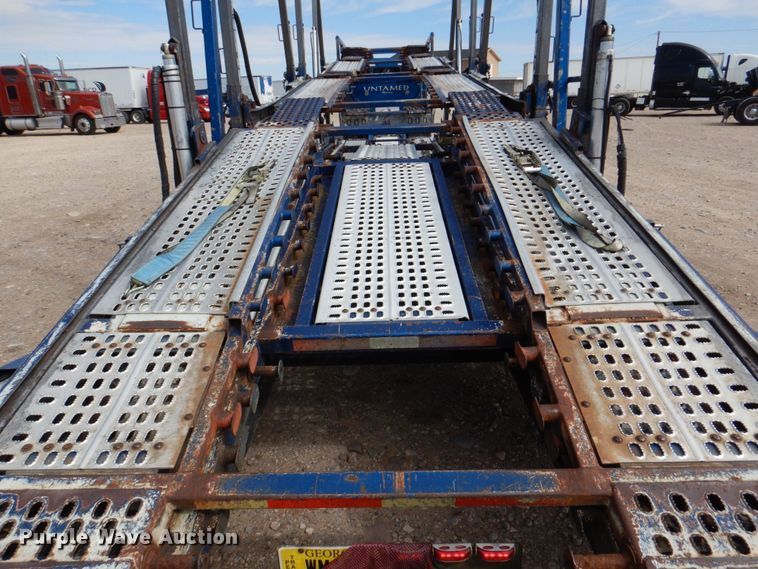 image for item DR1938 2001 Peterbilt 379  car carrier truck with car carrier trailer