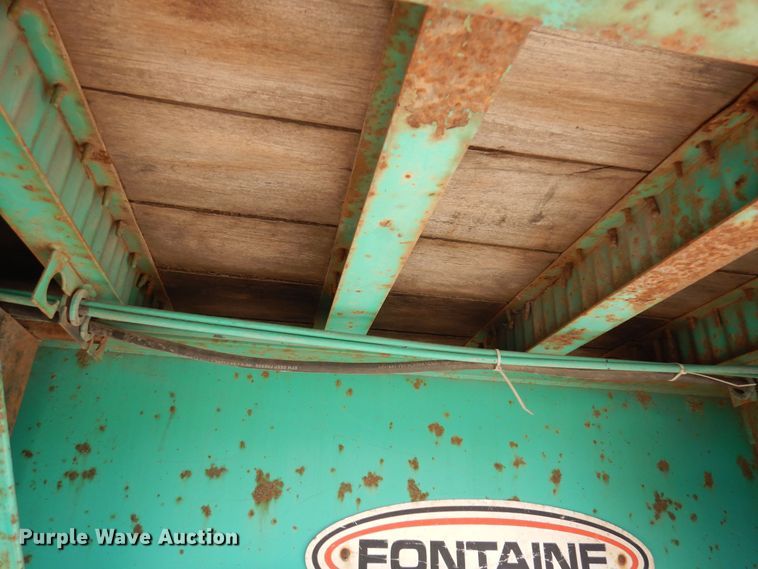 image for item HB9760 1990 Fontaine TP-3-4570A extendable flatbed trailer