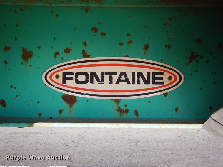 image for item HB9760 1990 Fontaine TP-3-4570A extendable flatbed trailer