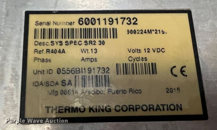 image for item IA9113 2016 Great Dane  refrigerated van trailer